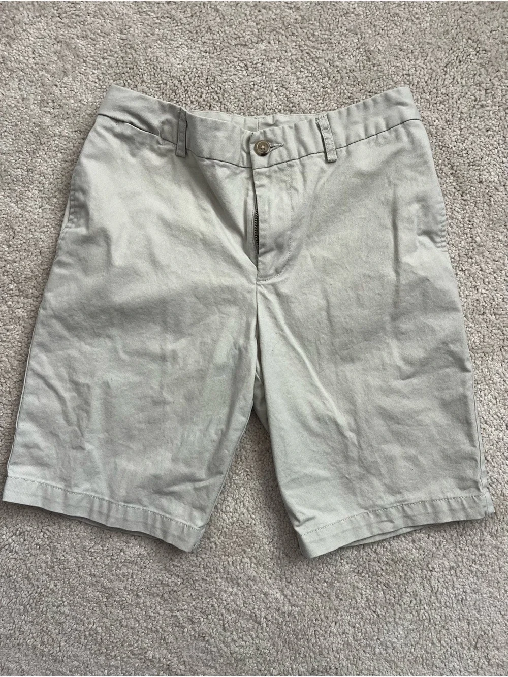 Ralph Lauren Boys Preppy Flat Front Khaki Chino Shorts